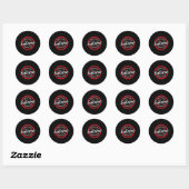 Sticker Rond Certificado Salsero Danser Funny Salsa (Feuille)