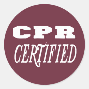 Sticker Rond certification cpr