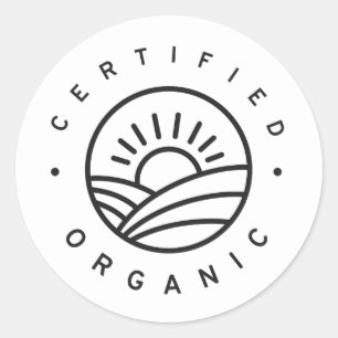 Sticker Rond Certifié biologique