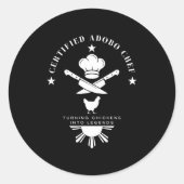 Sticker Rond Certified Adobo Chef New Filino Graphics Statement (Devant)