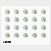Sticker Rond cerveau (Feuille)