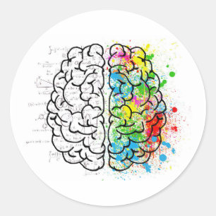 Sticker Rond cerveau