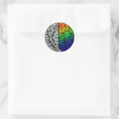 Sticker Rond Cerveau (Sac)