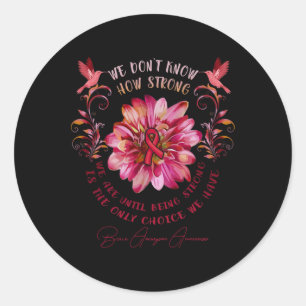Sticker Rond Cerveau Aneurysme SENSIBILISATION Fleur Nous ne sa