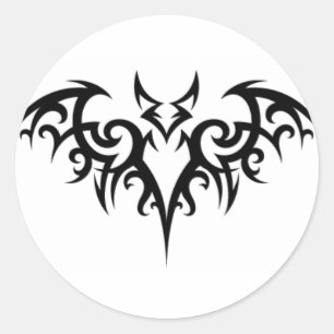 Sticker Rond Cerveaux de Bat Fer