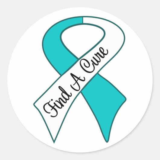 Sticker Rond Cervical Cancer (Devant)