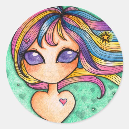 Sticker Rond Ces rêves (Devant)