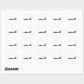 Sticker Rond Cessna T-37 Dragonfly 68902 (Feuille)