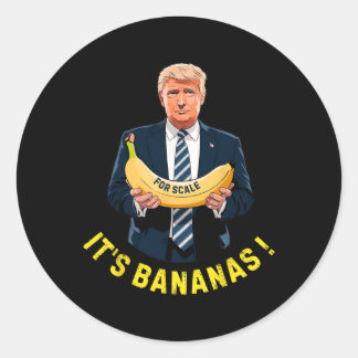 Sticker Rond C'est Banana (pour l'échelle) Starship Funny Trump
