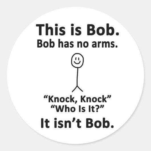 Sticker Rond C'est Bob (Devant)