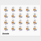 Sticker Rond C'est bon d'aimer Jazz V.2 (Feuille)