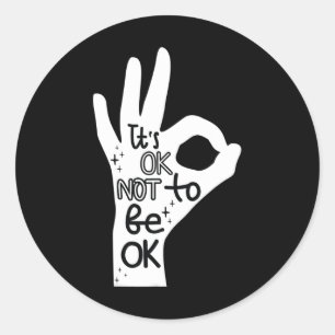 Sticker Rond C'est bon de ne pas être d'accord Prévention du su