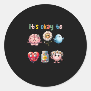 Sticker Rond C'est bon de ne pas être d'accord - Santé mentale