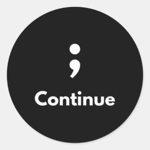 Sticker Rond C'Est Bon De Ne Pas Être D'Accord Semicolon Santé 