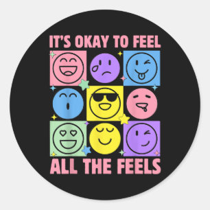 Sticker Rond C'Est Bon De Sentir Que Tous Les Sens De Santé Men