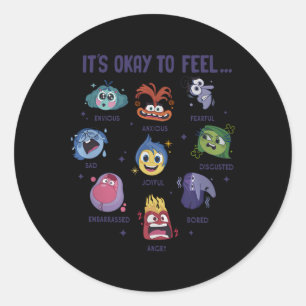 Sticker Rond C'est bon de sentir tous les sentiments