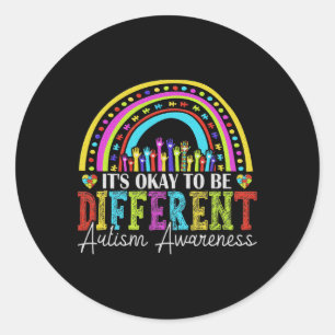 Sticker Rond C'est bon d'être un autre Autiste de Sensibilisati