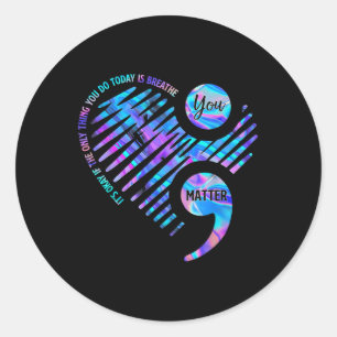 Sticker Rond C'Est Bon Si La Seule Chose Que Vous Faites Aujour