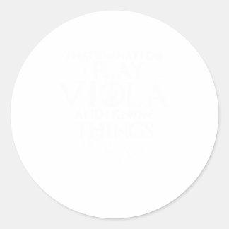 Sticker Rond C'Est Ce Que Je Fais Je Joue Viola Violinist Funn