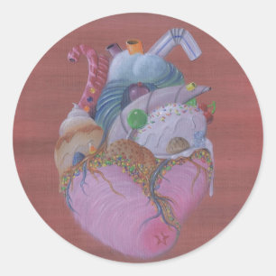 Sticker Rond C'est ce qui est à l'intérieur qui compte