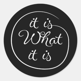 Sticker Rond C'est ce qu'il est