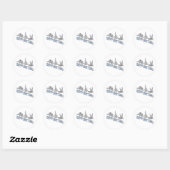 Sticker Rond C'est comme ça que je roule (Feuille)