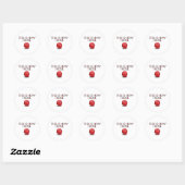 Sticker Rond C'Est Comme Ça Que Je Roule Dice RPG Dice Drôle (Feuille)