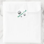 Sticker Rond C'est comme ça que je roule les dés (Sac)