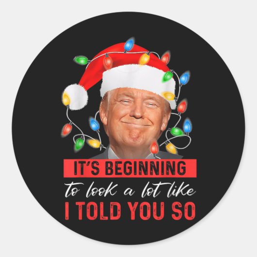 Sticker Rond C'Est Commencer À Ressembler Beaucoup À Ce Que Je (Devant)