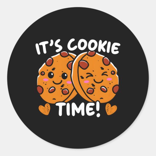 Sticker Rond C'Est Cookie Time Cookie Dealer Sweet Dessert Bake (Devant)