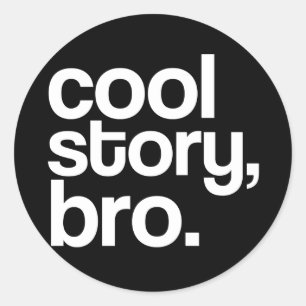 Sticker Rond c'est cool, mon pote.autocollant