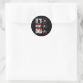 Sticker Rond C'Est Dans Mon Adn (Sac)