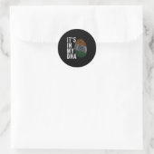 Sticker Rond C'est dans mon ADN - Drapeau de l'Inde (Sac)