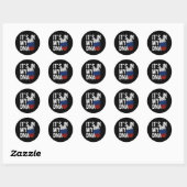 Sticker Rond C'Est Dans Mon Drapeau Drapeau Da Russie Drapeau E (Feuille)