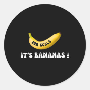 Sticker Rond C'est de la banane pour l'échelle Starship Funny T
