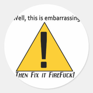 Sticker Rond C'est embarrassant