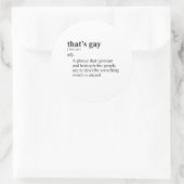 STICKER ROND C'EST GAY (Sac)