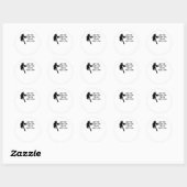 Sticker Rond C'est Go-time ! ! ! Convient Relaxé (Feuille)