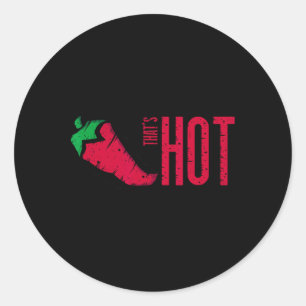 Sticker Rond C'est Hot Red Chili Pepper