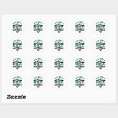 Sticker Rond C'est juste une colline à franchir - Cyclisme VTT (Feuille)