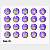 Sticker Rond c'est la fête (Feuille)