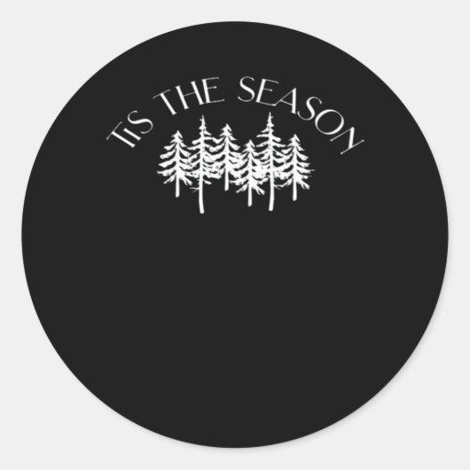 Sticker Rond C'Est La Saison Classique (Devant)
