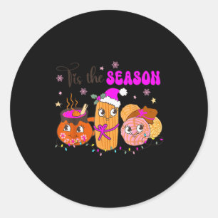 Sticker Rond C'est la saison Conchas Cafecito Pan Dulce Mexicai