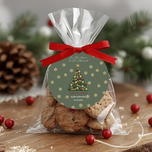 Sticker Rond C'est la Saison de se Marier  Réception de Mariage