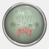 Sticker Rond C'est la saison d'être joyeux (Devant)