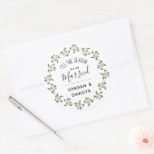 Sticker Rond 'C'Est La Saison D'Être Marié | Mariage de Noël (Enveloppe)