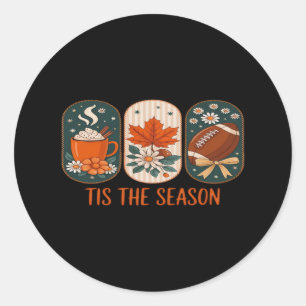 Sticker Rond C'Est La Saison Football Jour, Automne Automne