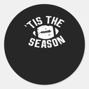 Sticker Rond C'Est La Saison Jeu De Football Jour Essentiel
