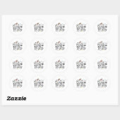 Sticker Rond C'Est La Saison Pour Boire (Feuille)