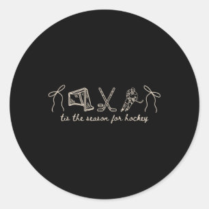 Sticker Rond C'est la saison pour l'amant de sports de jour de